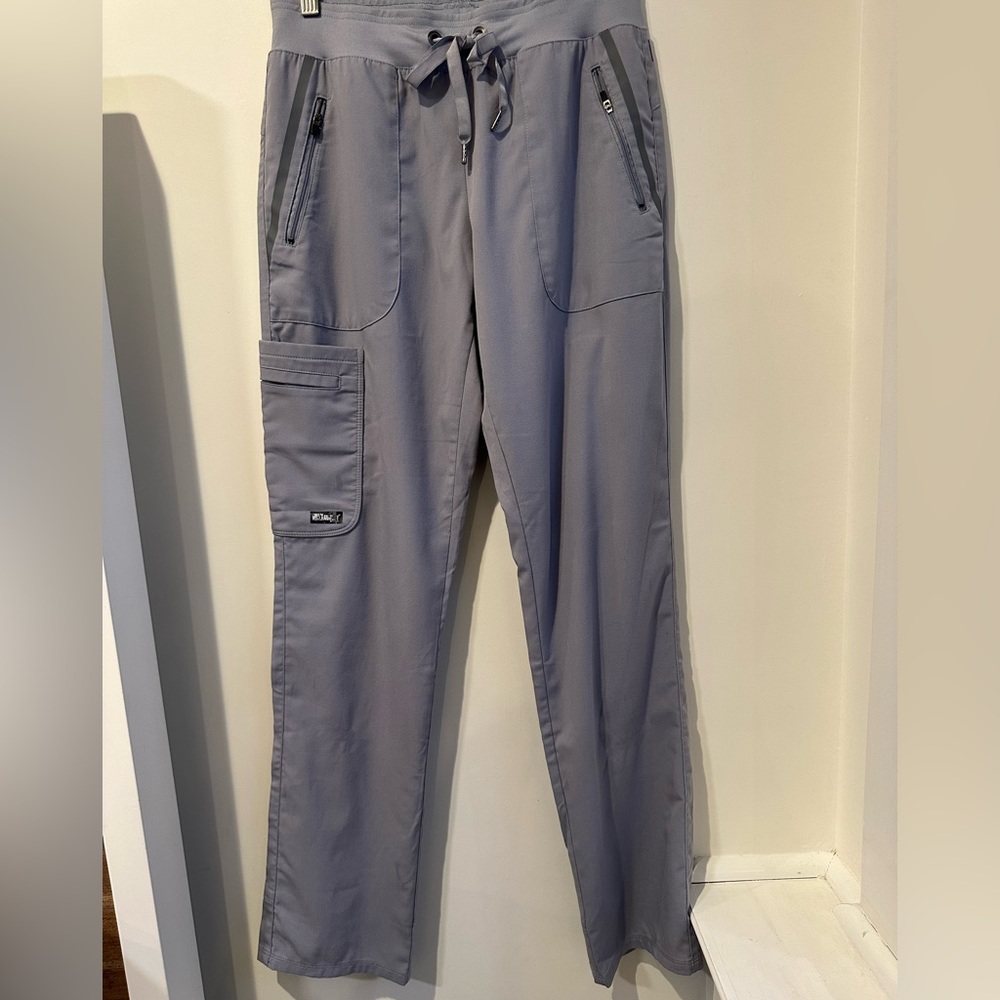 GREYS ANATOMY Impact Scrub Pants, Gray / Silver, Small, Regular